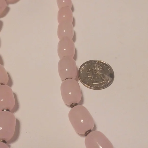 PINK QUARTZ NECKLACE NWOT, 22 INCHES - Picture 4 of 4